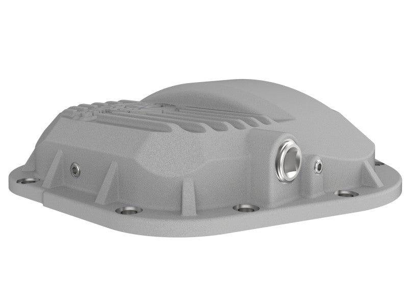 afe Front Differential Cover (Raw; Street Series); Ford Diesel Trucks 94.5-14 V8-7.3/6.0/6.4/6.7L - Torque Motorsport