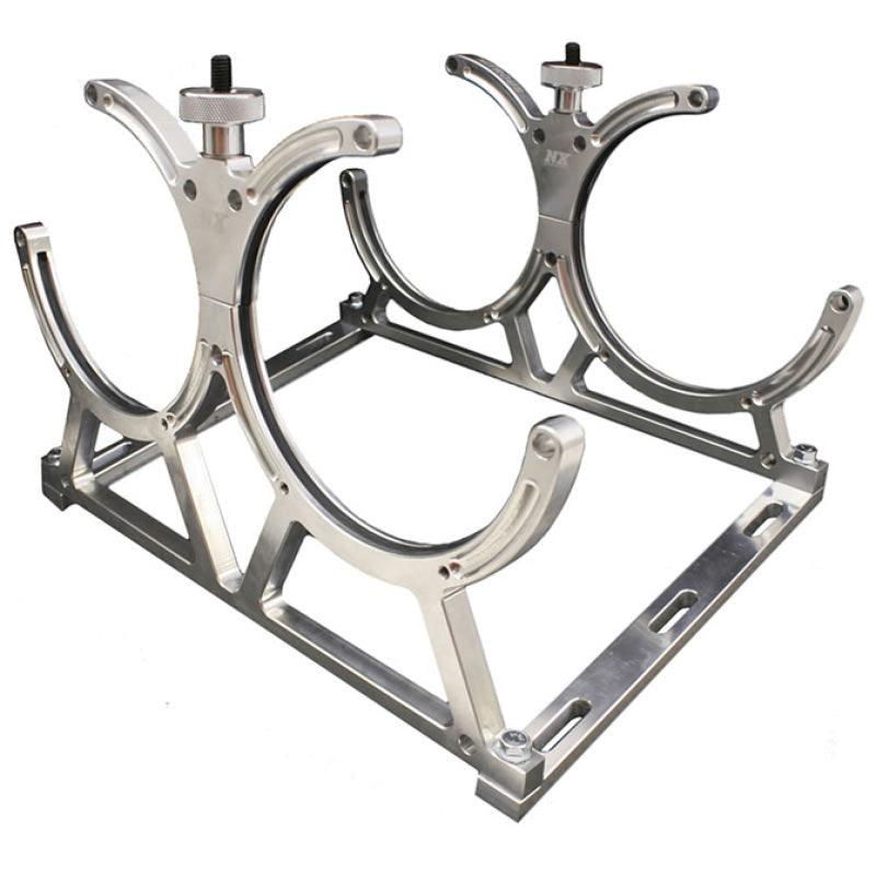 Nitrous Express Billet Bracket for Dual 10 Or 15lb N2O Bottle Incl Floor Mounts - Torque Motorsport