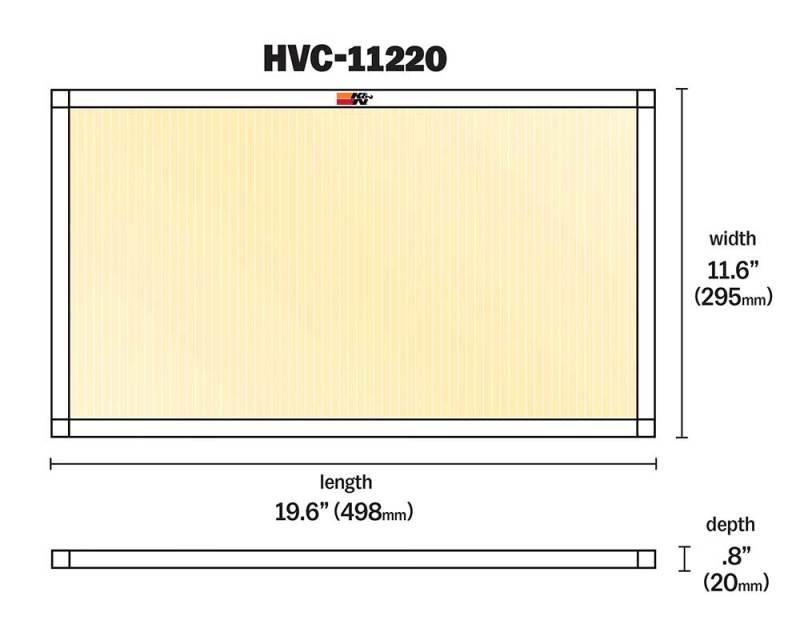 K&N HVAC Filter - 12 X 20 X 1 - Torque Motorsport