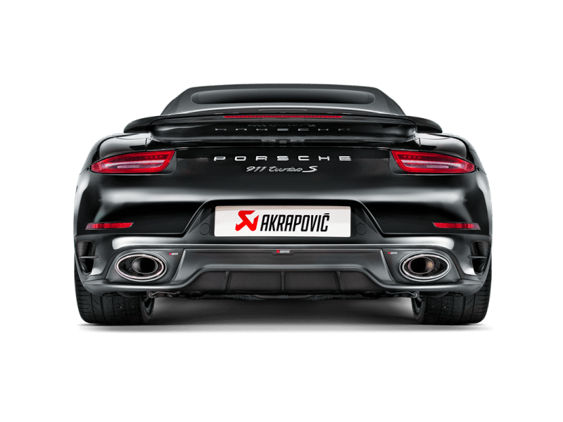 Akrapovic 14-15 Porsche 911 Turbo/Turbo S (991) Slip-On Line (Titanium) w/ Carbon Titanium Tips - Torque Motorsport