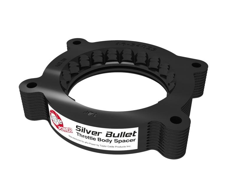 aFe 2020 Vette C8 Silver Bullet Aluminum Throttle Body Spacer / Works With aFe Intake Only - Black - Torque Motorsport