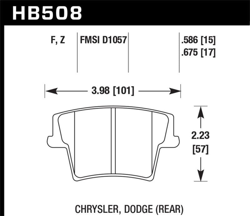 Hawk Performance Ceramic Street Brake Pads - Torque Motorsport