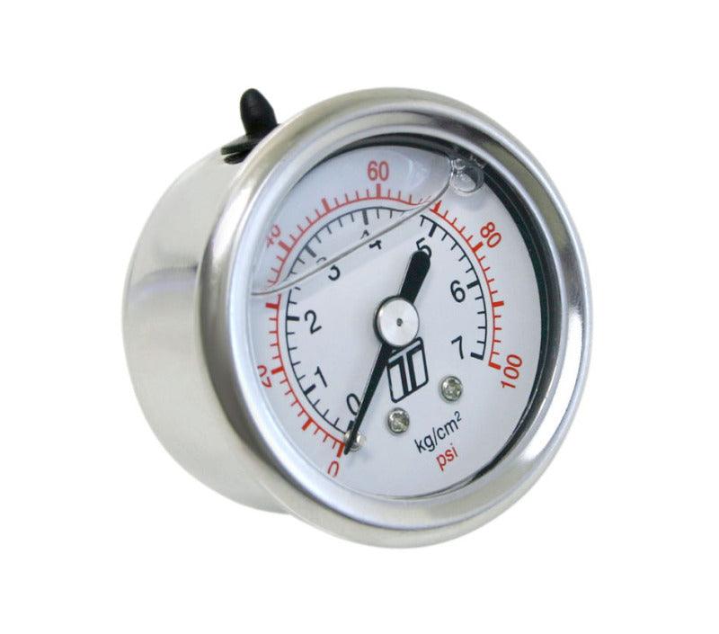 Turbosmart FPR Gauge 0-100psi Liquid Fill - Torque Motorsport