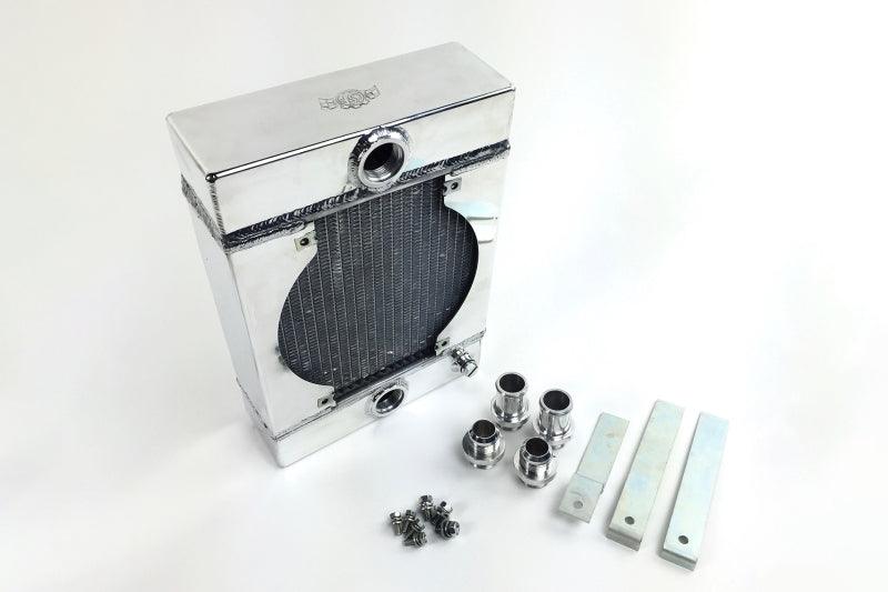 CSF Universal Drag Race / Tuck Radiator w/9in Spal Fan - 10.5in H x 10in L x 3.6in W - Torque Motorsport