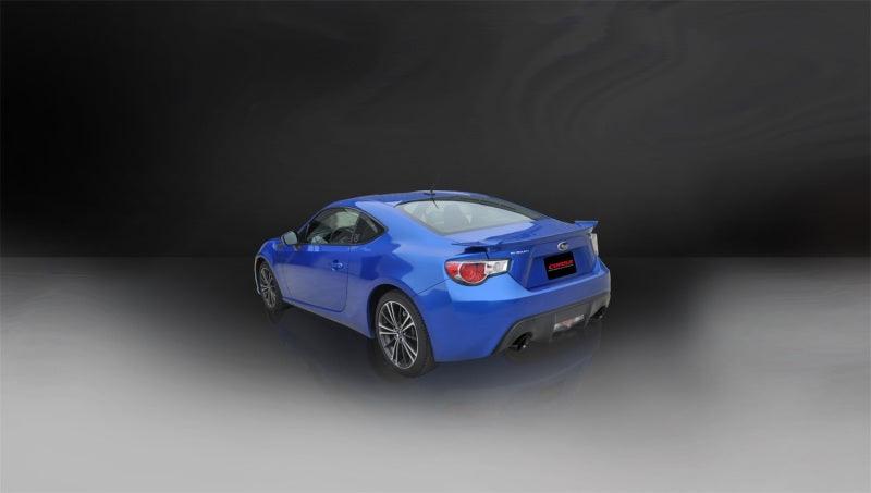 Corsa 12-14 Scion FRS / Subaru BRZ Black Tip Sport Cat-Back Exhaust - Torque Motorsport