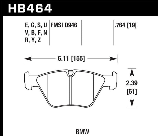 Hawk BMW 330Ci/330i/330Xi/M3/X3/Z4 DTC-70 Front Race Pads - Torque Motorsport