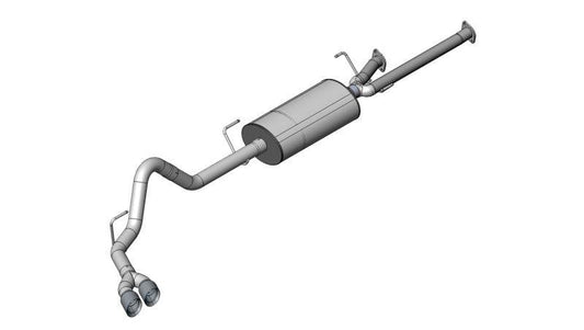 Corsa 11-14 Toyota Tundra Double Cab/Crew Max 5.7L V8 Polished Sport Cat-Back Exhaust - Torque Motorsport