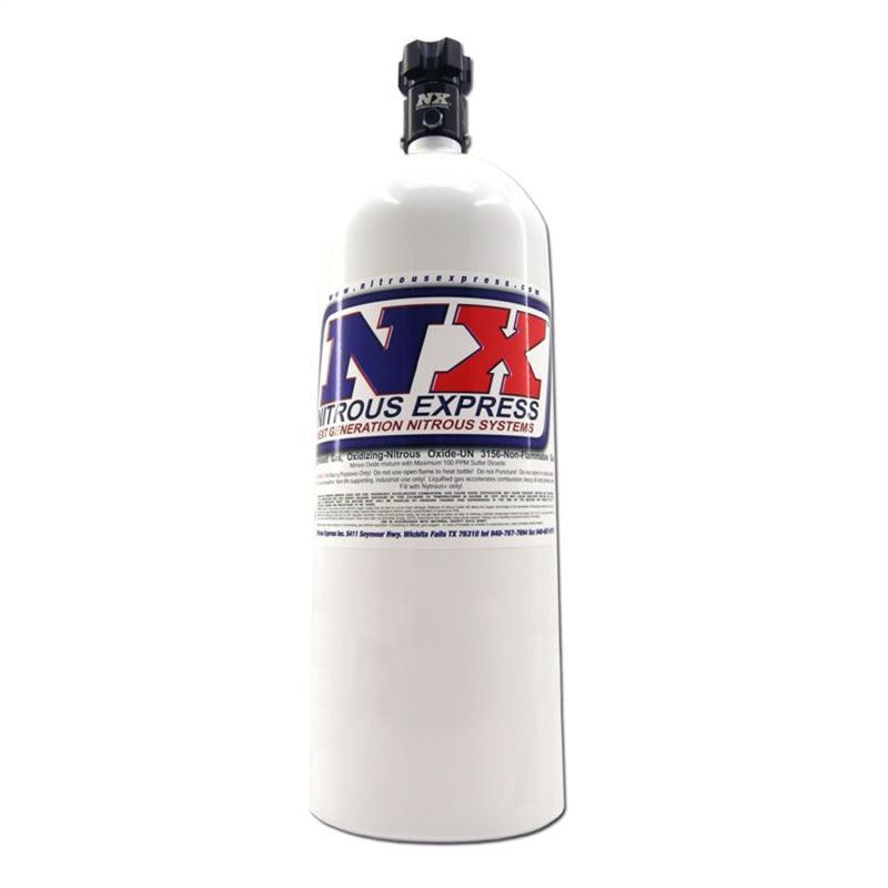 Nitrous Express 15lb Bottle w/Lightning 500 Valve (6.89 Dia x 26.69 Tall) - Torque Motorsport