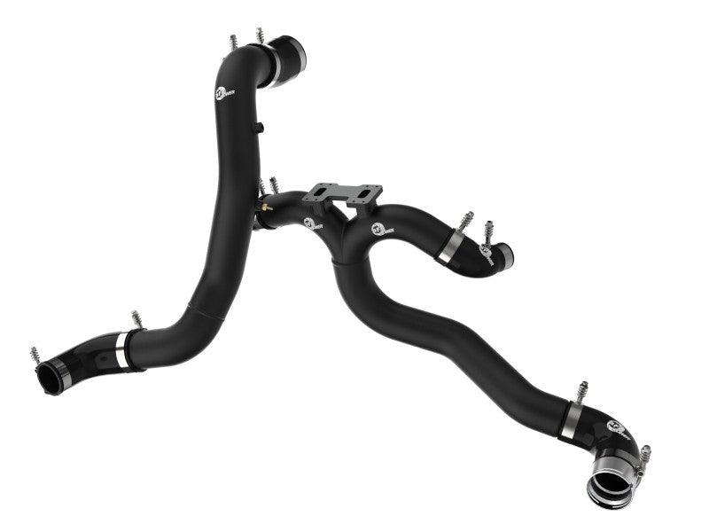 AFE 18-22 Kia Stinger V6-3.3L BladeRunner Alum Hot/Cold Charge Pipe Kit Black - Torque Motorsport