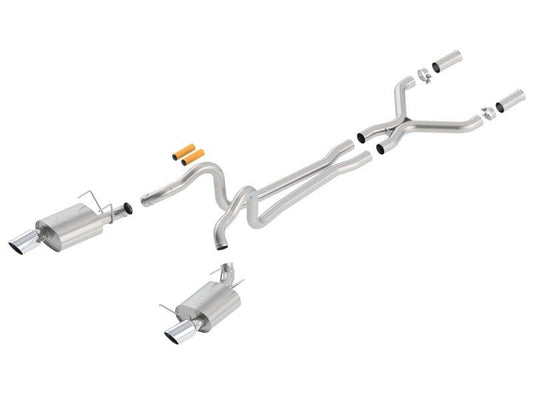 Borla 13-14 Mustang GT/Boss 302 5.0L V8 RWD Single Split Rear Exit ATAK Catback Exhaust - Torque Motorsport