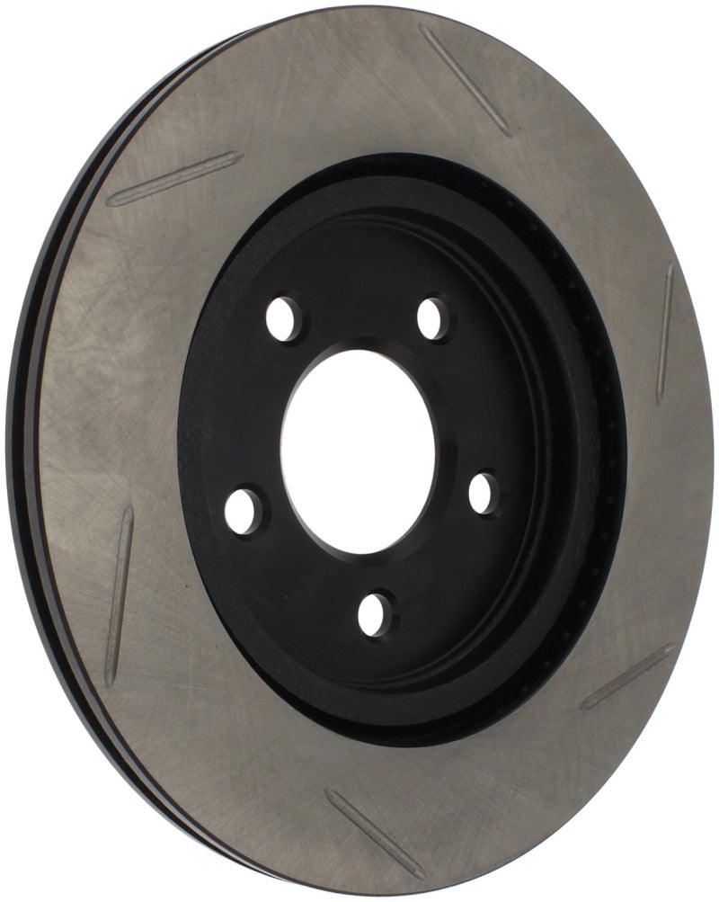 StopTech Power Slot 05-10 Mustang V6/4.0L / GT V8-4.6L Rear Right Slotted Rotor - Torque Motorsport