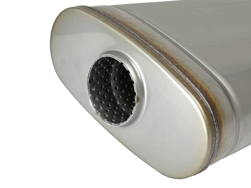 aFe MACH Force XP 304 Stainless Steel Muffler 2.5in Center/Offset 18in L x 9in W x 4in H - Torque Motorsport