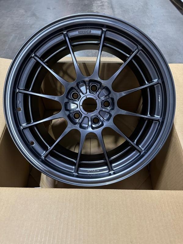 Enkei NT03+M 18x9.5 5x114.3 40mm Offset 72.6mm Bore Gunmetal Wheel - Torque Motorsport