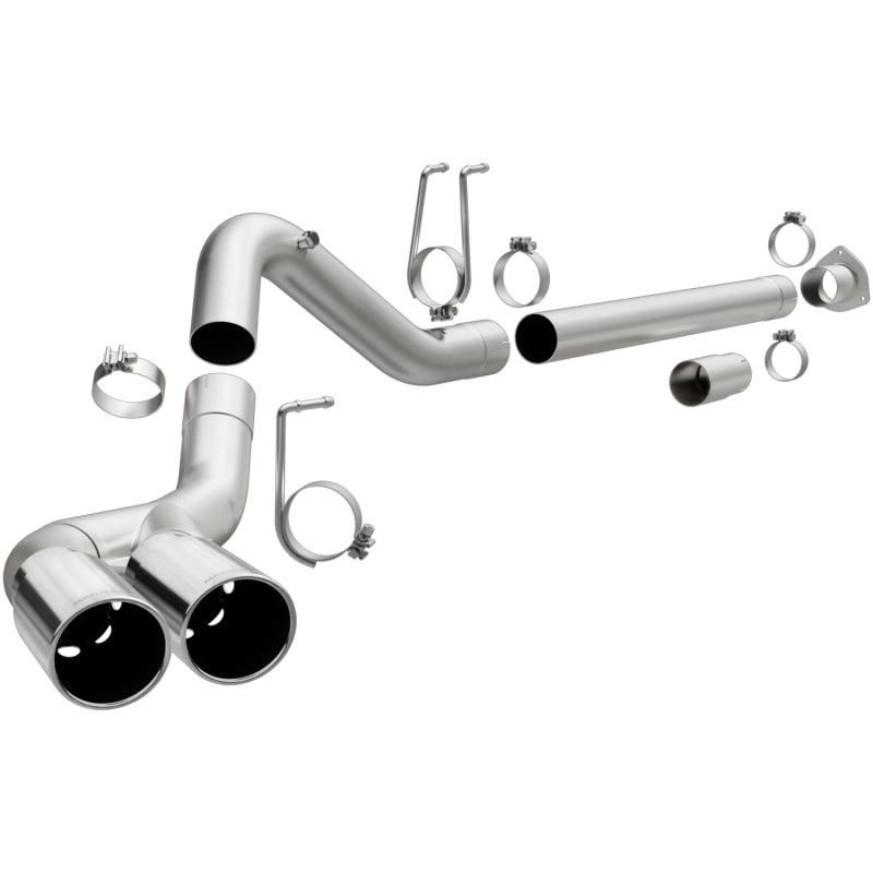 MagnaFlow 08-17 Ford F-250/F-350/F-450 4.6L/6.7 DPF-Back SS 4in Dual Single Passenger Side Rear Exit - Torque Motorsport