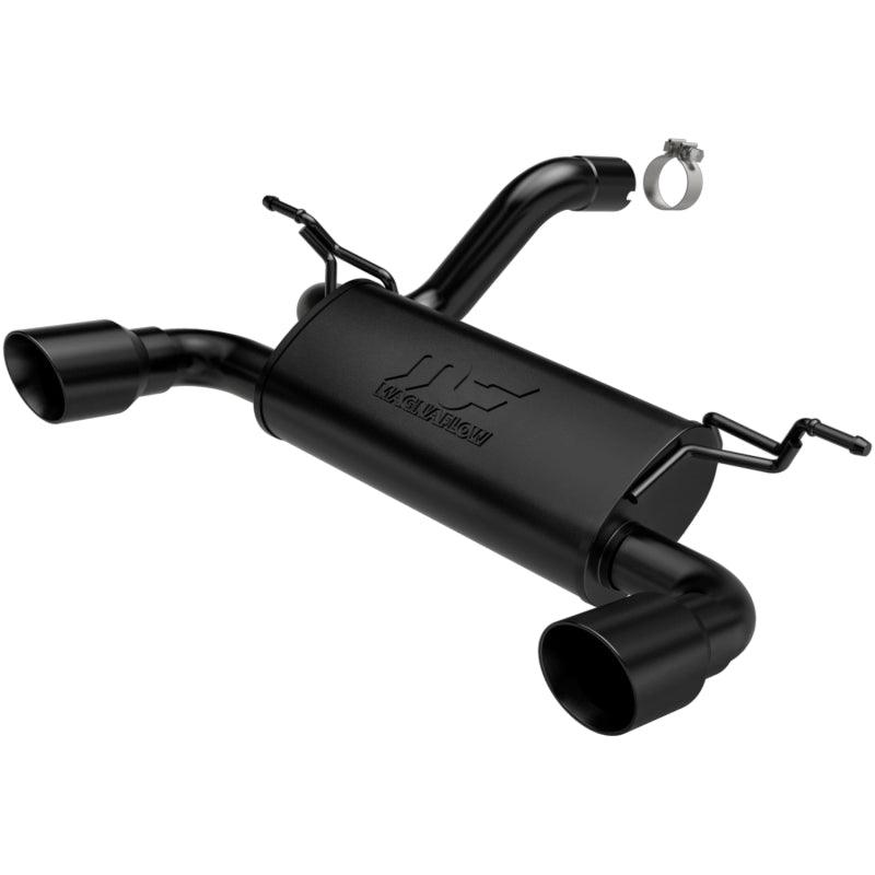 MagnaFlow 2018+ Jeep Wrangler 3.6L Dual Black Tip Axle-Back Exhaust - Torque Motorsport