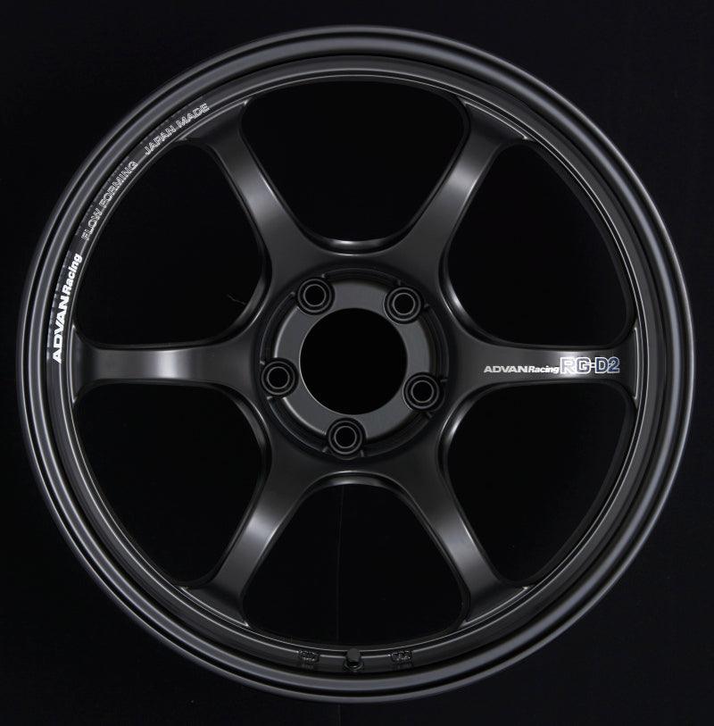 Advan RG-D2 18x9.5 +35 5-120 Semi Gloss Black Wheel - Torque Motorsport