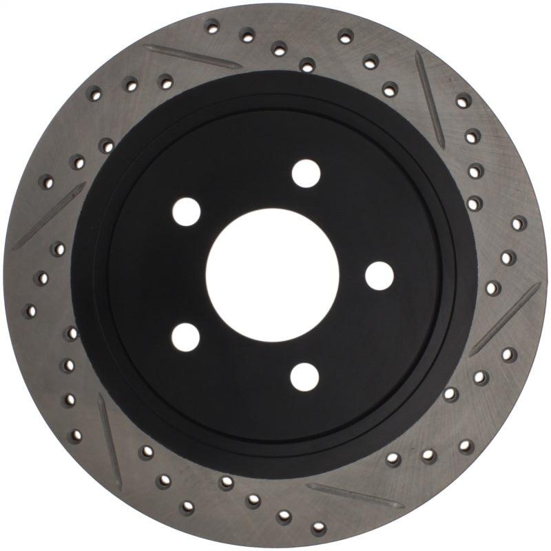 StopTech 05-10 Ford Mustang Slotted & Drilled Left Rear Rotor - Torque Motorsport