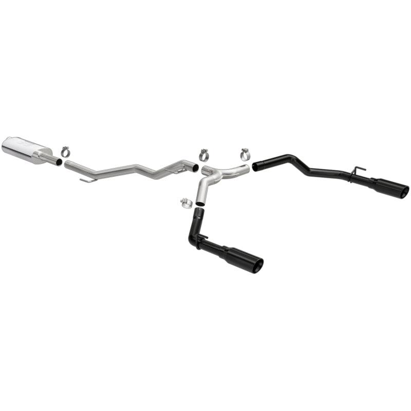 MagnaFlow 2020 Jeep Gladiator 3in Street Series Dual Split Exit SS Cat-Back Exhaust w/Black Tips - Torque Motorsport