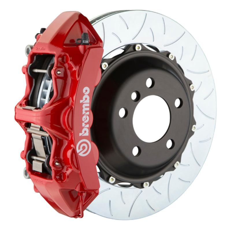 Brembo 01-06 BMW M3 (E46) Front GT BBK 6 Piston Cast 355x32 2pc Rotor Slotted Type3-Red - Torque Motorsport