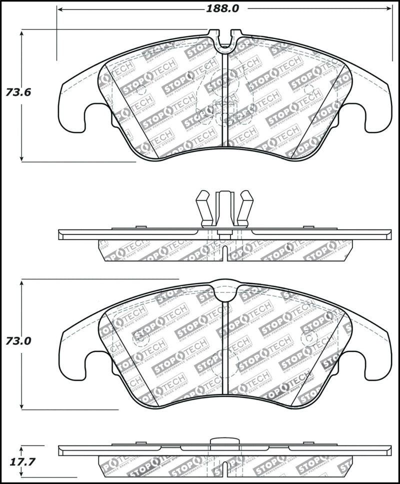 StopTech Performance 08-10 Audi A5 / 10 S4 / 09-10 Audi A4 (except Quattro) Front Brake Pads - Torque Motorsport