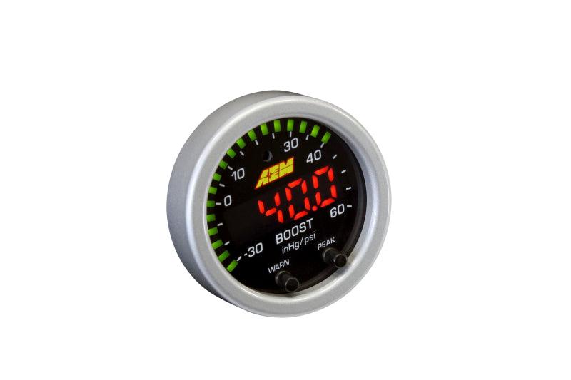 AEM X-Series Boost Pressure -30inHg 60psi Gauge Kit - Torque Motorsport