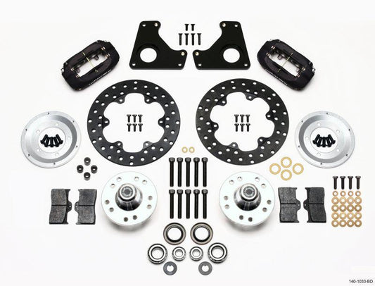 Wilwood Forged Dynalite Front Drag Kit Drilled Rotor 79-87 GM G Body - Torque Motorsport