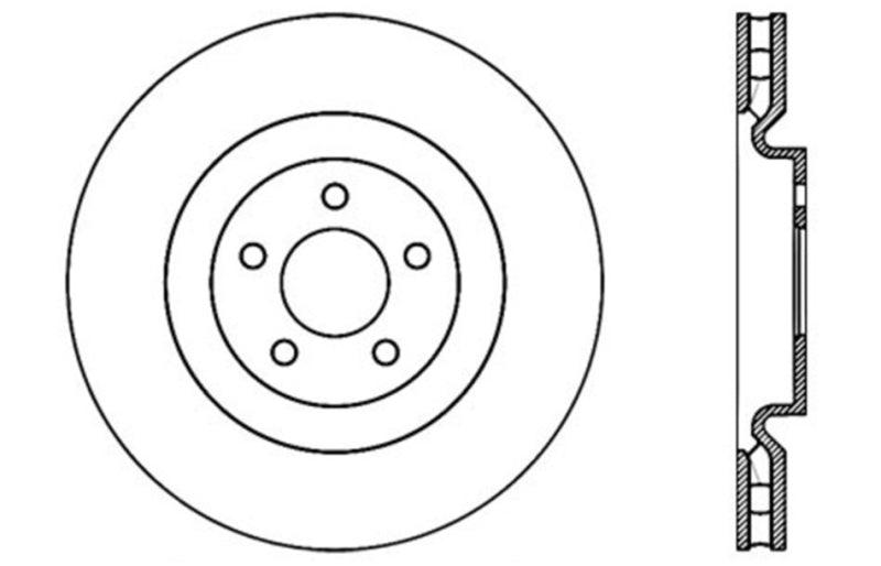 StopTech Slotted & Drilled Sport Brake Rotor - Torque Motorsport