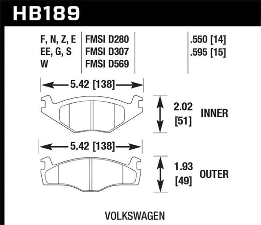 Hawk HP+ Street Brake Pads - Torque Motorsport