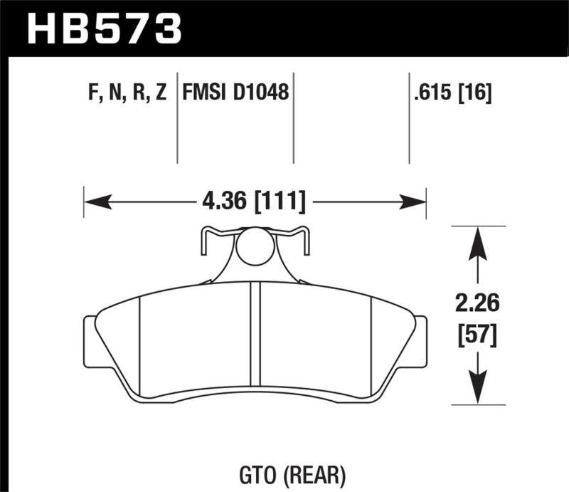 Hawk Performance Ceramic Street Brake Pads - Torque Motorsport