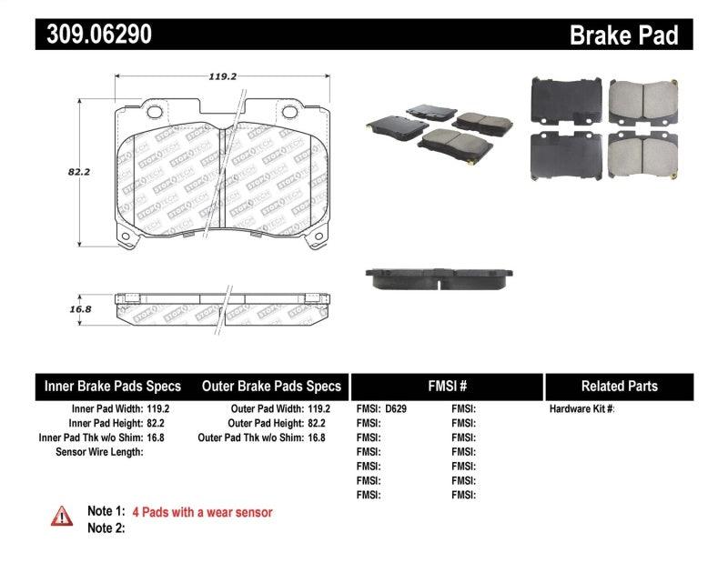 StopTech Performance 5/93-98 Toyota Supra Turbo Front Brake Pads - Torque Motorsport