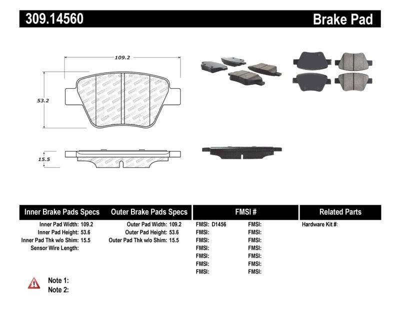 StopTech Performance Volkswagen Rear Brake Pads - Torque Motorsport