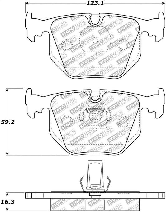 StopTech Street Select Brake Pads - Front - Torque Motorsport