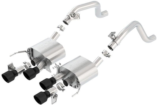 Borla 14-18 C7 Corvette Stingray Axle-Back ATAK Exhaust 2.75in To Muffler Dual 2.75in Out 4.25in Tip - Torque Motorsport