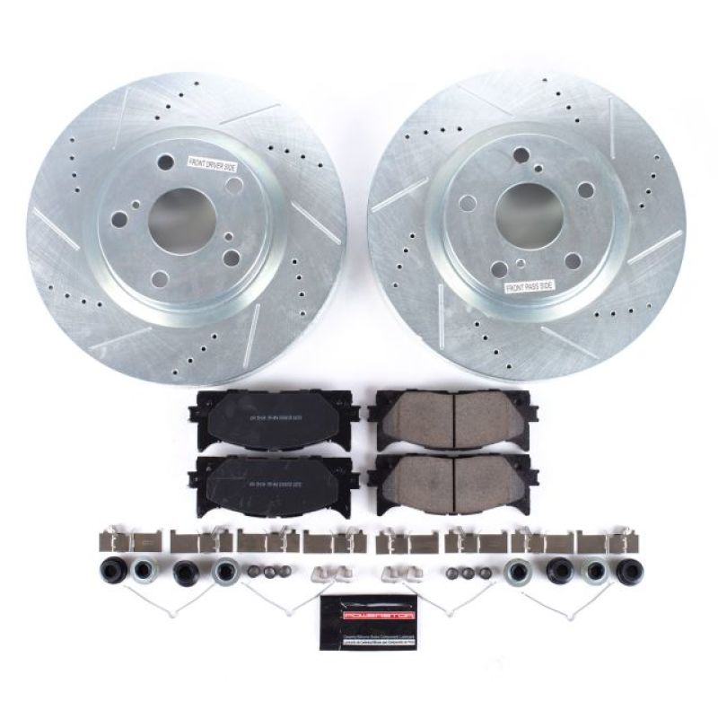 Power Stop 13-18 Lexus ES300h Front Z23 Evolution Sport Brake Kit