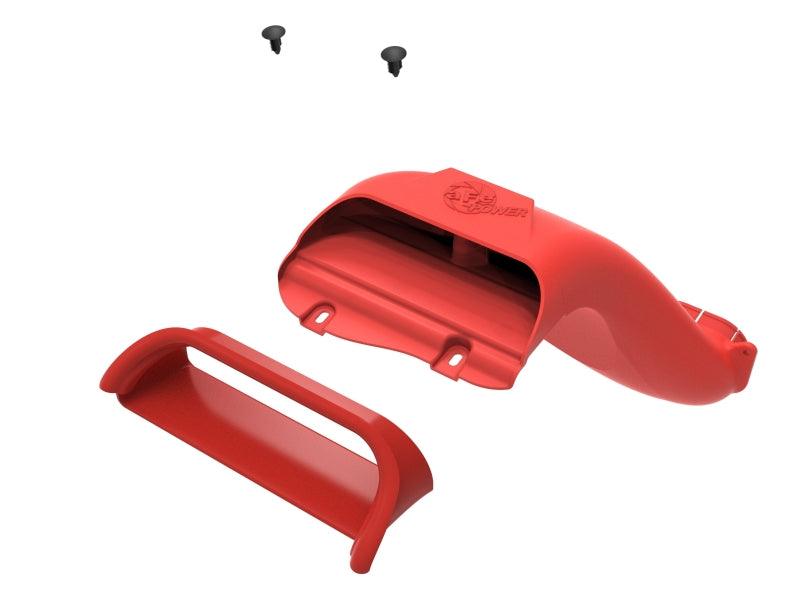 aFe Rapid Induction Dynamic Air Scoop 2021+ Ford F-150V6/V8 - Red - Torque Motorsport