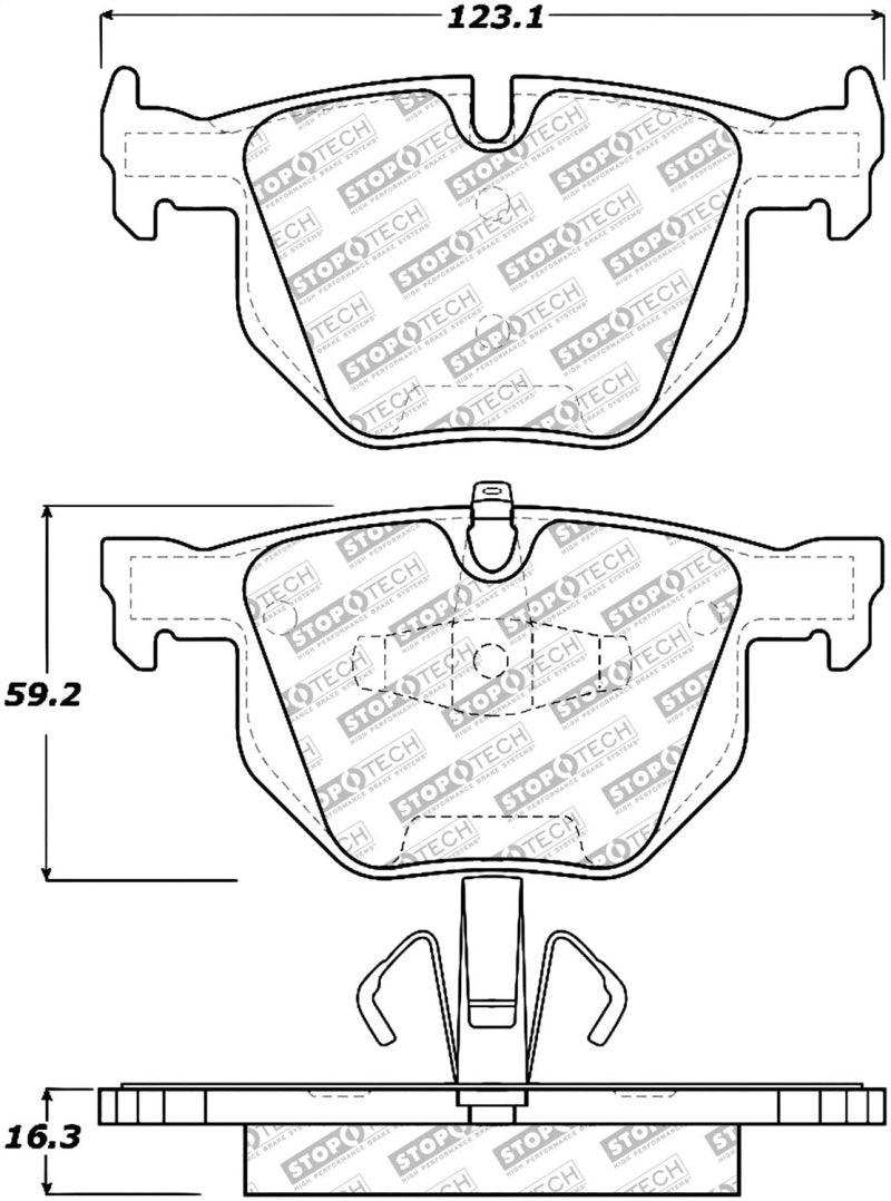 StopTech Street Select Brake Pads - Rear - Torque Motorsport