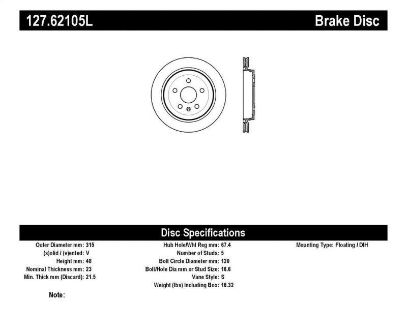 StopTech Slotted & Drilled Sport Brake Rotor - Torque Motorsport