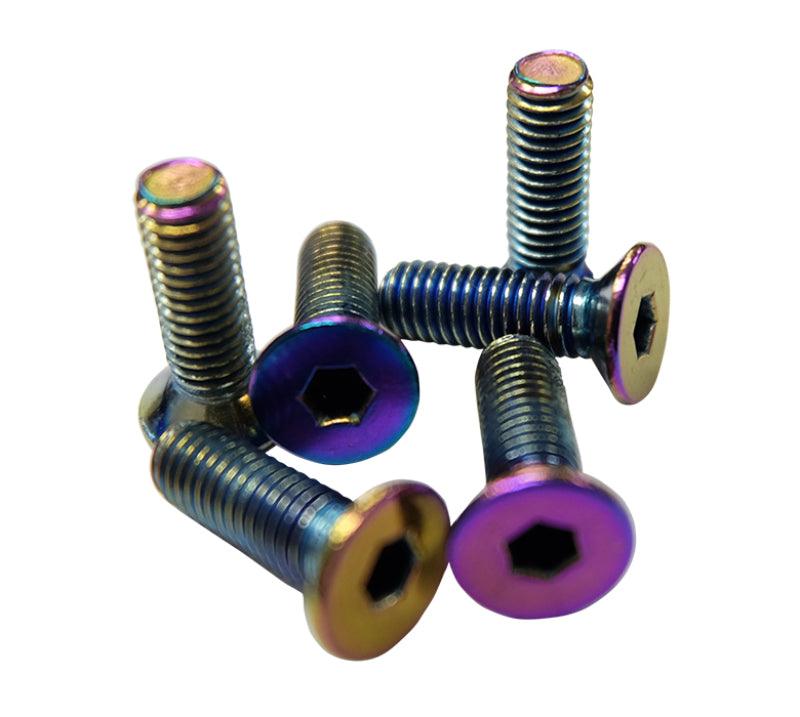 NRG Steering Wheel Screw Upgrade Kit (Conical) - Neochrome - Torque Motorsport