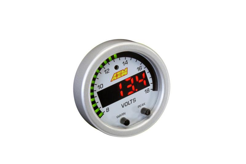 AEM X-Series 8-18V Volt Gauge - Torque Motorsport