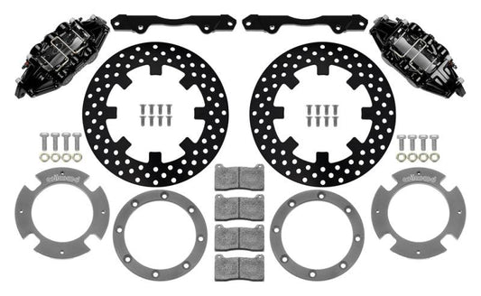 Wilwood 17-21 Can-Am X3RS Black 6-Piston Front Kit 11.25in - Drilled Rotors - Torque Motorsport