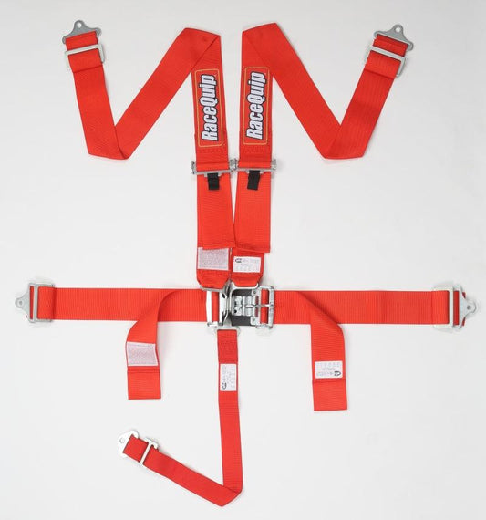 RaceQuip Red L & L 5pt Seat Belt - Torque Motorsport