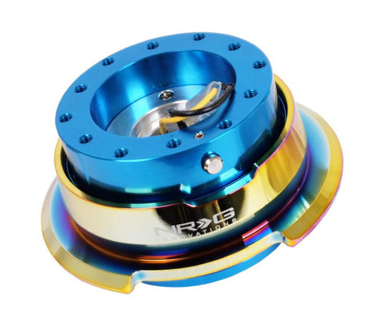 NRG Quick Release Gen 2.8 - Blue Body / Neochrome Ring - Torque Motorsport