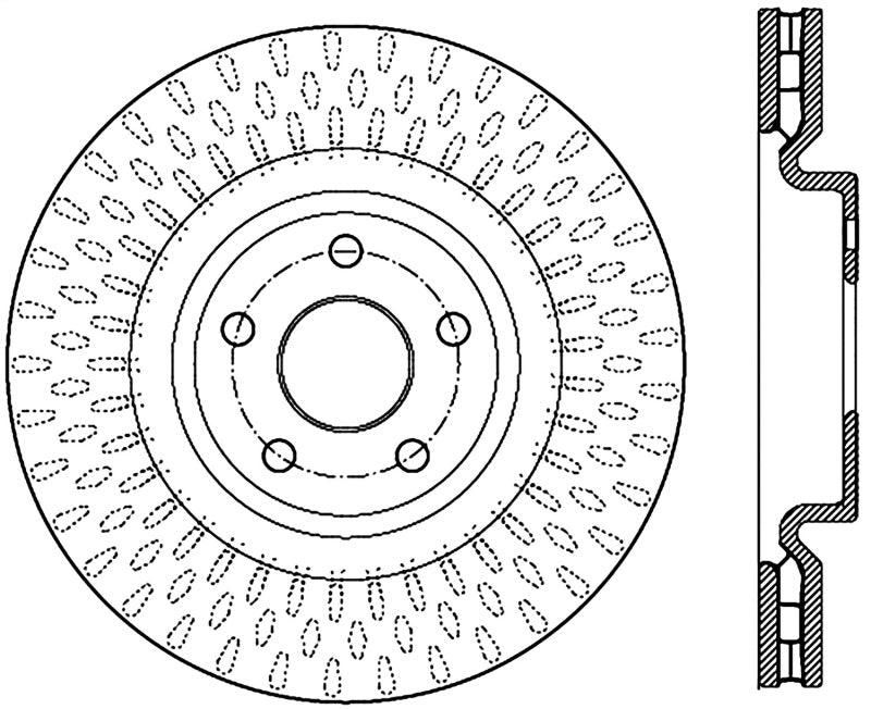 StopTech 12-13 Jeep SRT8 Front Right Slotted Sport Brake Rotor - Torque Motorsport