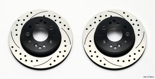 Wilwood Rotor Kit Rear-Drilled 65-82 Corvette C2/C3 (1Pc Rotors) - Torque Motorsport