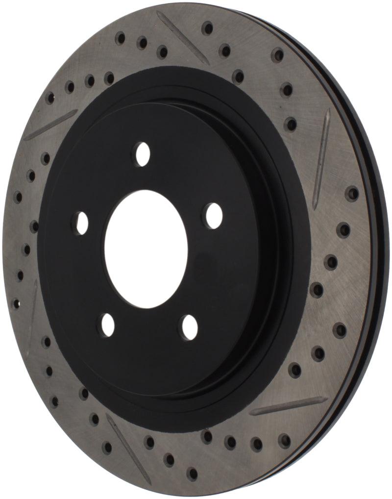 StopTech 05-10 Ford Mustang Slotted & Drilled Left Rear Rotor - Torque Motorsport