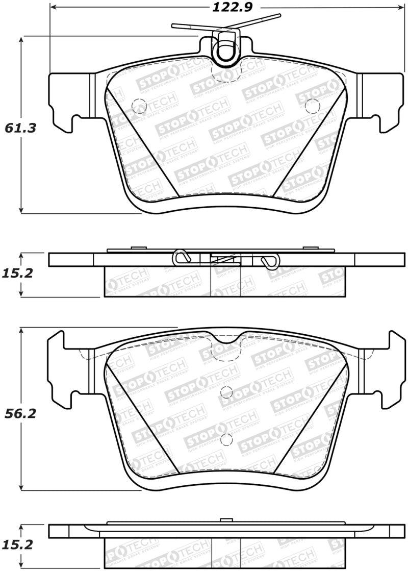 StopTech 2014 Acura TSX Sport Performance Rear Brake Pads - Torque Motorsport