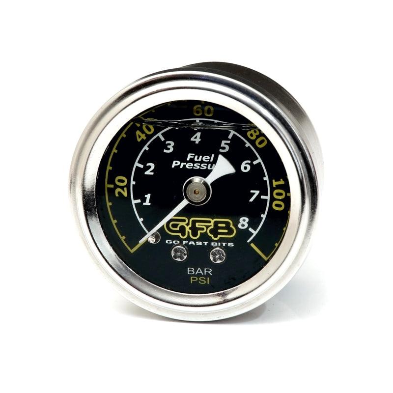 GFB Fuel Pressure Gauge (Suits 8050/8060) 40mm 1-1/2in 1/8MPT Thread 0-120PSI - Torque Motorsport