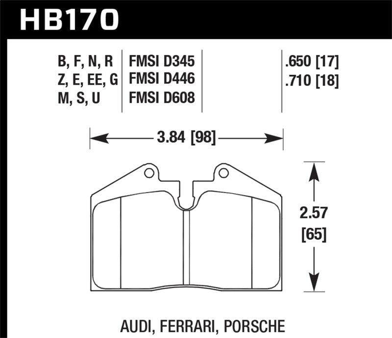 Hawk 89-94 Porsche 911 / 86-91 944 Front & Rear Blue 9012 Race Brake Pads - Torque Motorsport