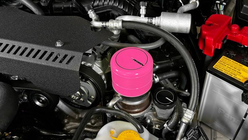 Perrin 2015+ Subaru WRX/STI Oil Filter Cover - Hyper Pink - Torque Motorsport