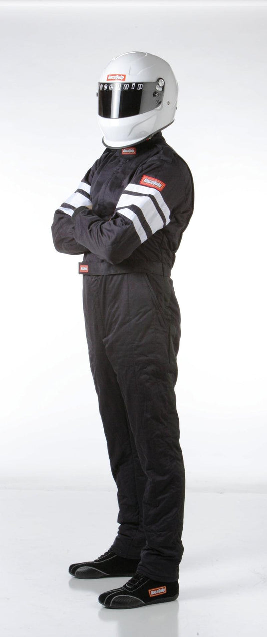 RaceQuip Black SFI-5 Suit - Medium - Torque Motorsport